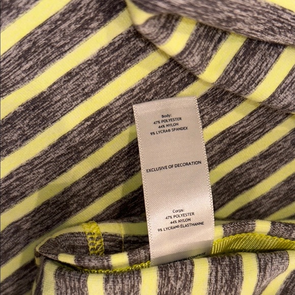 Ivivva Striped Kids Scarf - Yellow and Gray - Picture 4 of 4